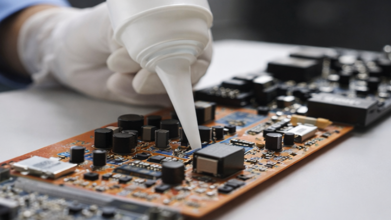 Silikon-Vergussmasse f&uuml;r die Elektronik