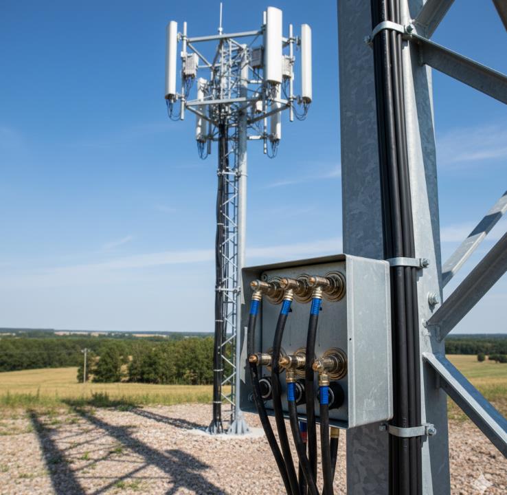 Kaltschrumpfschlauch f&uuml;r Telekommunikations-Basisstationen